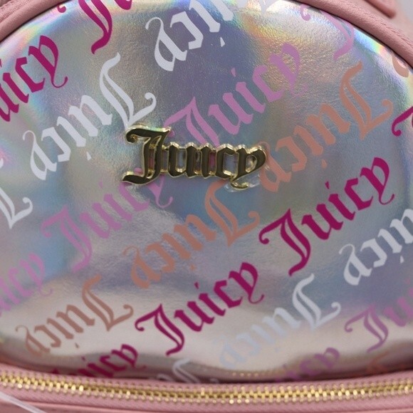 Juicy Couture Pink Holo Peek a Bow Mini Back Pack NWT main image 9